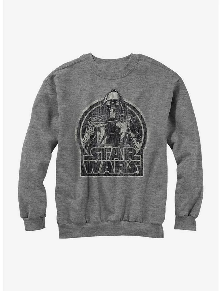 New ✨ Star Wars Kylo Ren Classic Distressed Sweatshirt 😀 3 New ✨ Star Wars Kylo Ren Classic Distressed Sweatshirt 😀