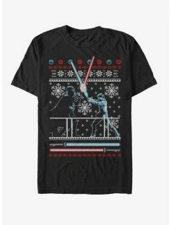 Promo 🎁 Star Wars Ugly Holiday Battle T-Shirt 😍 -Star Wars Clothing Sales 11461573 hi