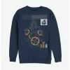 Cheapest 🎁 Star Wars BB-8 Blue Print Deconstruct Sweatshirt 👍