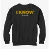 Hot Sale 🌟 Star Wars I Know Black Sweatshirt ⭐