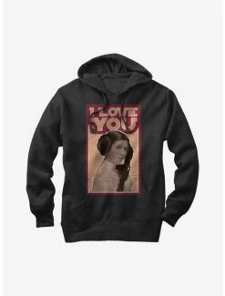Coupon 👍 Star Wars Princess Leia Quote I Love You Hoodie 🔔