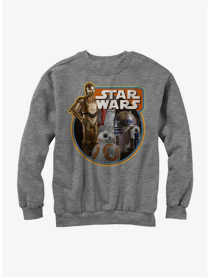 Flash Sale ❤️ Star Wars Retro Episode VII Droids Sweatshirt 💯 3 Flash Sale ❤️ Star Wars Retro Episode VII Droids Sweatshirt 💯