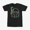 Best Sale 👍 Star Wars Boba Fett Neon Sign Helmet T-Shirt 🔥 -Star Wars Clothing Sales 11472045 hi