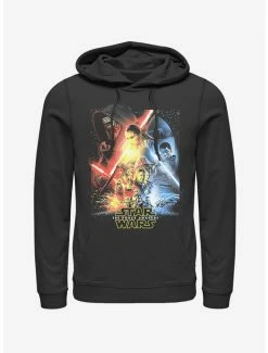 New 🌟 Star Wars Episode VII The Force Awakens Cool Poster Hoodie 😉