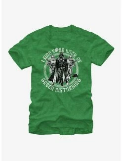Discount 👍 Star Wars I Find Your Lack of Green Disturbing T-Shirt 👍
