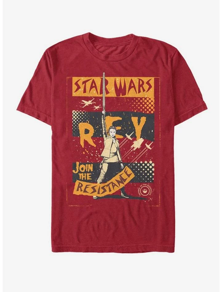 Hot Sale ⭐ Star Wars Rey Join Resistance T-Shirt 💯 4 Hot Sale ⭐ Star Wars Rey Join Resistance T-Shirt 💯 - Image 2