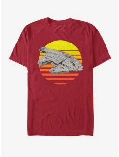 Discount ✨ Star Wars Millennium Falcon Sunset T-Shirt 💯 -Star Wars Clothing Sales 11489113 hi 1