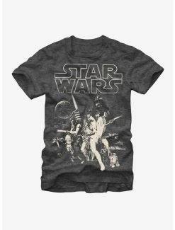 Buy 👏 Star Wars Classic Poster T-Shirt 🥰 -Star Wars Clothing Sales 11489540 hi