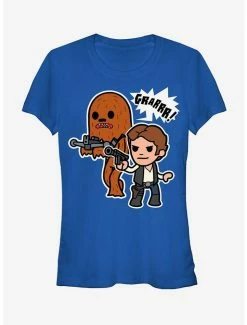 Best Pirce 👏 Star Wars Han Solo And Chewbacca 👧 Girls T-Shirt ✔️ -Star Wars Clothing Sales 11492316 hi