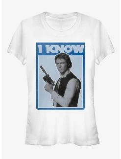 Cheapest 🤩 Star Wars Han Solo Quote I Know 👧 Girls T-Shirt 🎉 -Star Wars Clothing Sales 11493470 hi