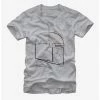 Coupon 💯 Star Wars Boba Fett Helmet Outline T-Shirt ❤️ -Star Wars Clothing Sales 11493577 hi