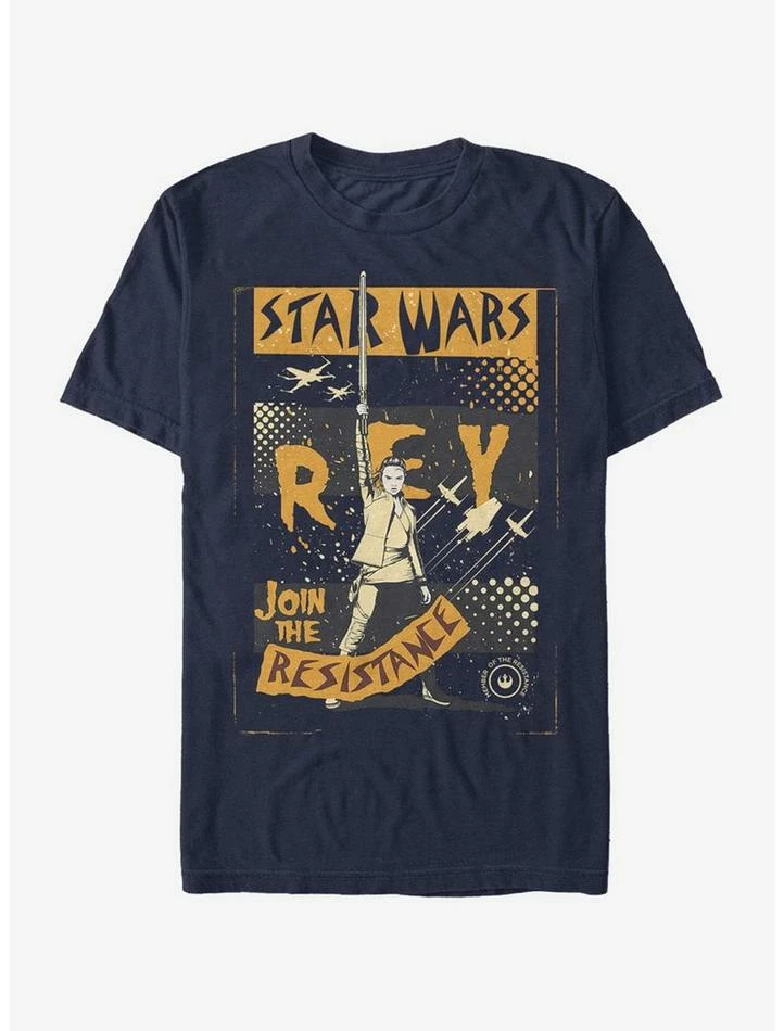Hot Sale ⭐ Star Wars Rey Join Resistance T-Shirt 💯 3 Hot Sale ⭐ Star Wars Rey Join Resistance T-Shirt 💯