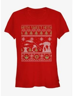 Coupon 🌟 Star Wars Hoth Sweet Hoth Ugly 🎁 Christmas Sweater 👧 Girls T-Shirt ✔️ -Star Wars Clothing Sales 11494243 hi 1