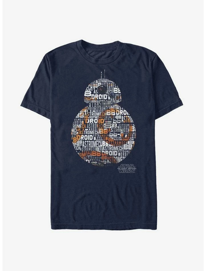 Wholesale ๐งจ Star Wars BB-8 Text T-Shirt ๐ 3 Wholesale ๐งจ Star Wars BB-8 Text T-Shirt ๐