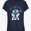 Best Sale 👏 Star Wars Valentine's Day R2-D2 Too Cute 👧 Girls T-Shirt 🔔 -Star Wars Clothing Sales 11495836 hi