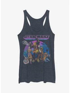 Best Pirce 🧨 Star Wars Poe Dameron Resistance Crew 👧 Girls Tanks ✔️