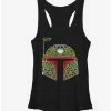 Cheapest ⭐ Star Wars Boba Fett Sugar Skull 👧 Girls Tanks 🛒 -Star Wars Clothing Sales 11530164 hi