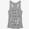 Flash Sale 💯 Star Wars May the Force Be With You 👧 Girls Tanks 🌟 -Star Wars Clothing Sales 11530975 hi