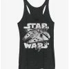 Best Pirce 🌟 Star Wars Millennium Falcon Initiate Hyperdrive 👧 Girls Tanks 👍 -Star Wars Clothing Sales 11531647 hi