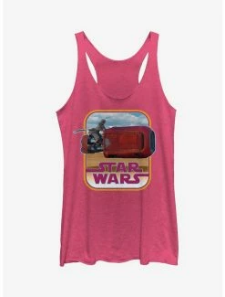 Cheap 😍 Star Wars Retro Rey Speeder 👧 Girls Tanks 🌟