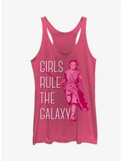 Promo 💯 Star Wars Rey 👧 Girls Rule the Galaxy 👧 Girls Tanks 😀