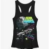 New 🤩 Star Wars Millennium Falcon Battle 👧 Girls Tanks ⭐ -Star Wars Clothing Sales 11534777 hi
