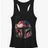 Best deal 😉 Star Wars Boba Fett Floral Print 👧 Girls Tank Top 👏 -Star Wars Clothing Sales 11535344 hi