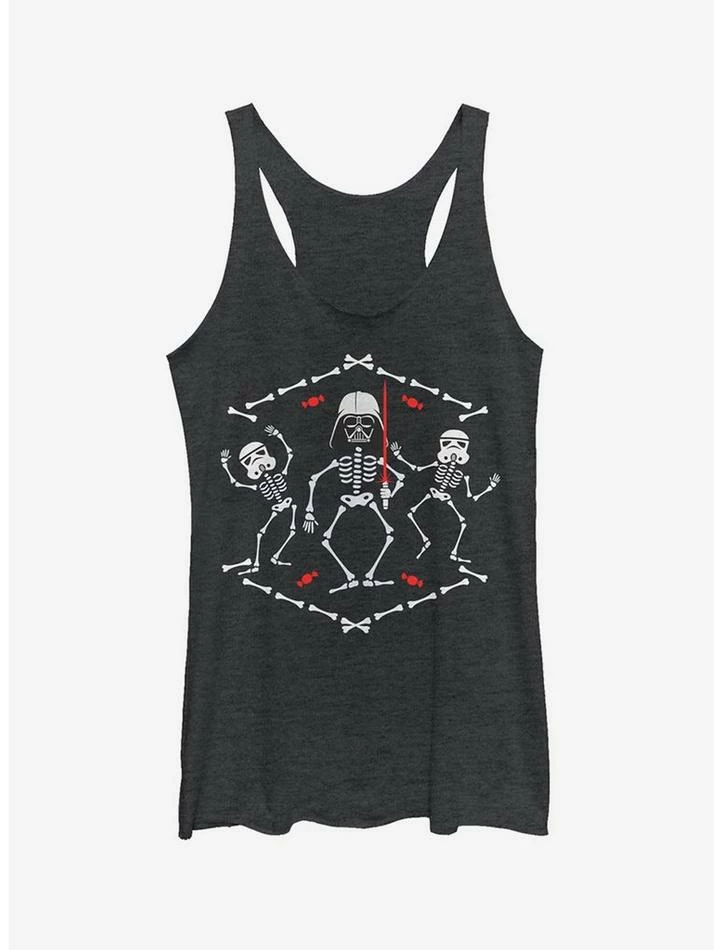 Brand new ❤️ Halloween Vader Skeleton Dance 👧 Girls Tank 🎁 3 Brand new ❤️ Halloween Vader Skeleton Dance 👧 Girls Tank 🎁