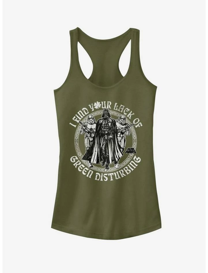 Hot Sale 🛒 Lucasfilm Star Wars Green Disturbing 👧 Girls Tank 😍 3 Hot Sale 🛒 Lucasfilm Star Wars Green Disturbing 👧 Girls Tank 😍