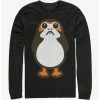 Hot Sale ⌛ Star Wars Big Porg Long-Sleeve T-Shirt 🔥 -Star Wars Clothing Sales 11923030 hi