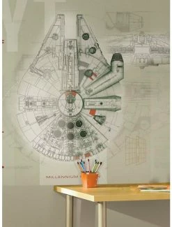 Best deal ✔️ Star Wars Millennium Falcon Peel & Stick Mural ⌛