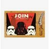 New 😍 Star Wars Empire Icon Glass Top Serving Tray & Knife Set ✔️ -Star Wars Clothing Sales 12267596 hi