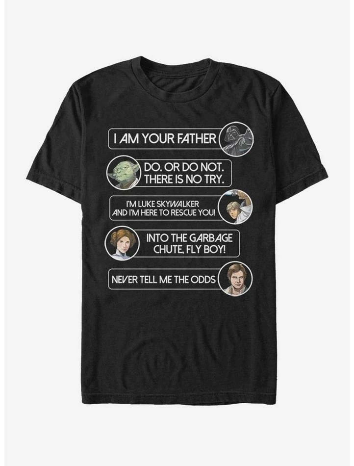 Best Sale โ Star Wars Character Quotage T-Shirt ๐ฏ 3 Best Sale โ Star Wars Character Quotage T-Shirt ๐ฏ