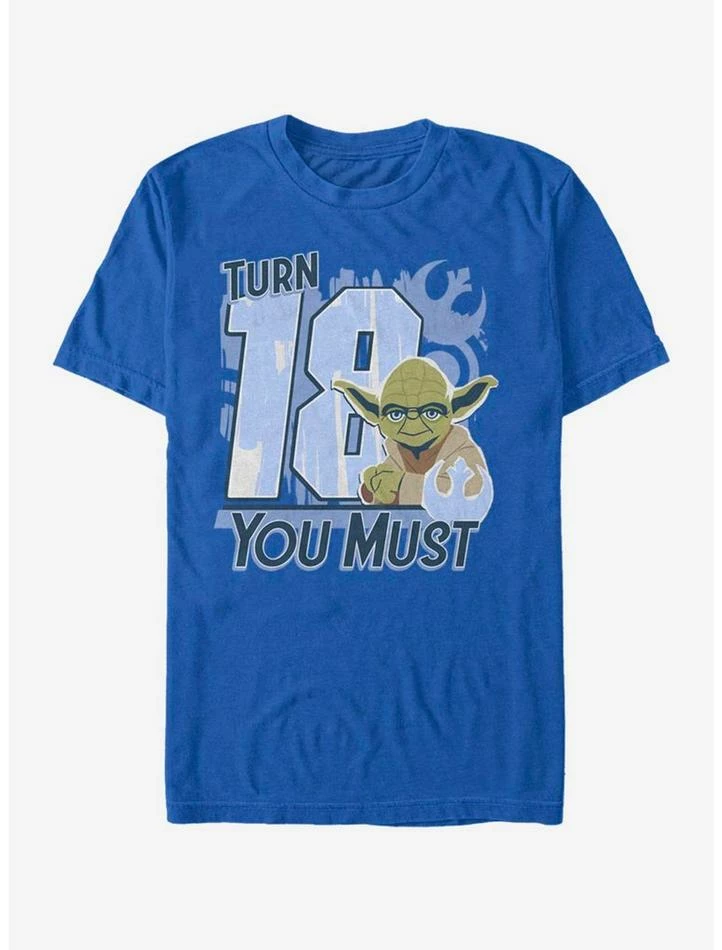 New 🎉 Star Wars Turn 18 You Must T-Shirt ❤️ 3 New 🎉 Star Wars Turn 18 You Must T-Shirt ❤️