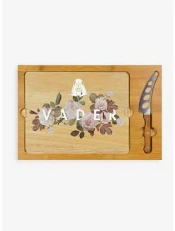 Brand new ✨ Star Wars Darth Vader Icon Glass Top Serving Tray & Knife Set ⭐