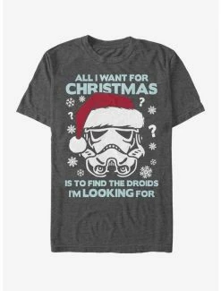 Best Pirce ⌛ Star Wars Still Looking for Droids 🎄 Christmas T-Shirt 👏