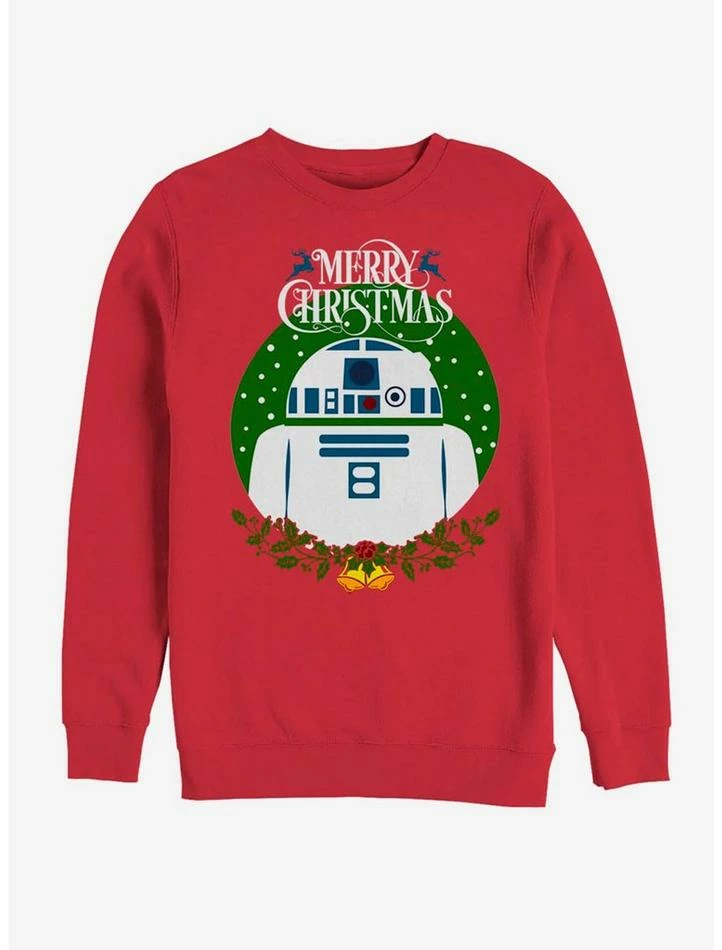 Promo 🔔 Star Wars R2D2 Wreath Sweatshirt ✨ 3 Promo 🔔 Star Wars R2D2 Wreath Sweatshirt ✨