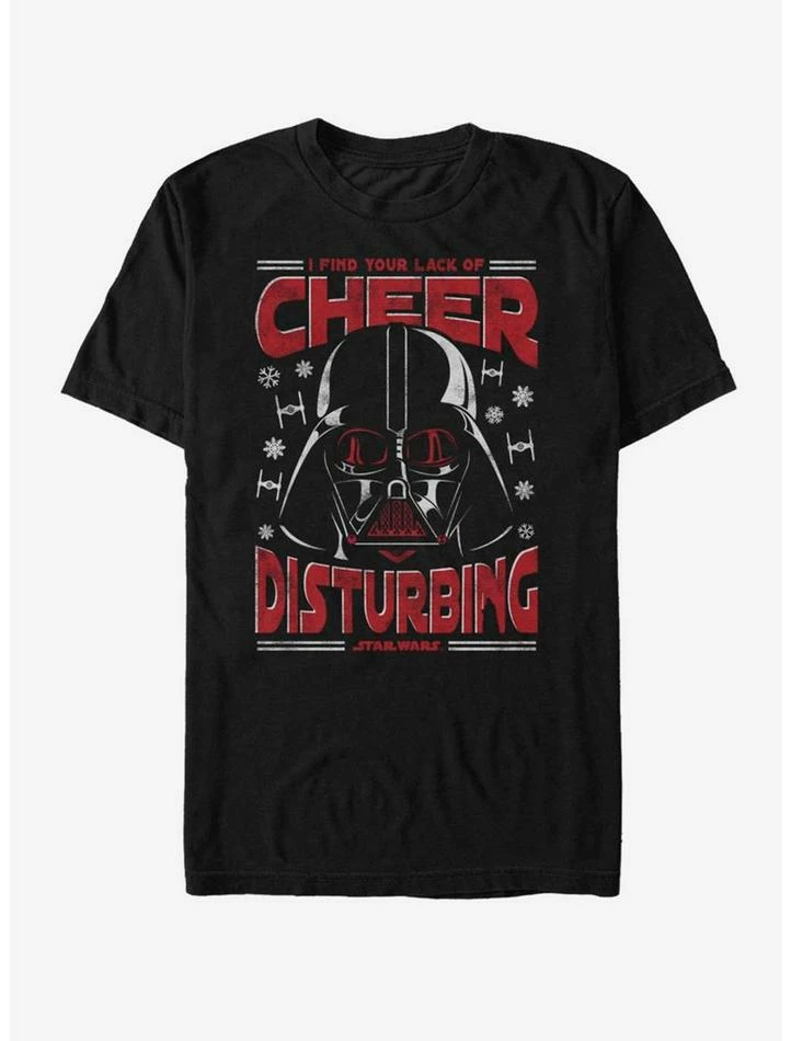 Best deal 🔔 Star Wars Cheerless Vader T-Shirt ✨ 3 Best deal 🔔 Star Wars Cheerless Vader T-Shirt ✨