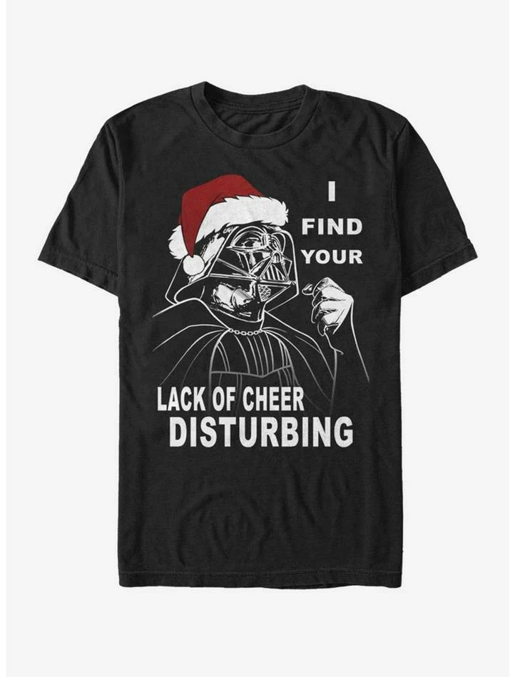 Best Pirce 👏 Star Wars Vader Lack Of Cheer T-Shirt 👍 3 Best Pirce 👏 Star Wars Vader Lack Of Cheer T-Shirt 👍