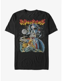 Deals 😍 Star Wars Japanese Text Poster T-Shirt ❤️ -Star Wars Clothing Sales 12357402 hi