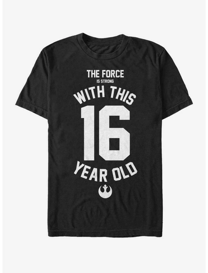 Cheapest ๐งจ Star Wars Force Sensitive Sixteen T-Shirt โจ 3 Cheapest ๐งจ Star Wars Force Sensitive Sixteen T-Shirt โจ