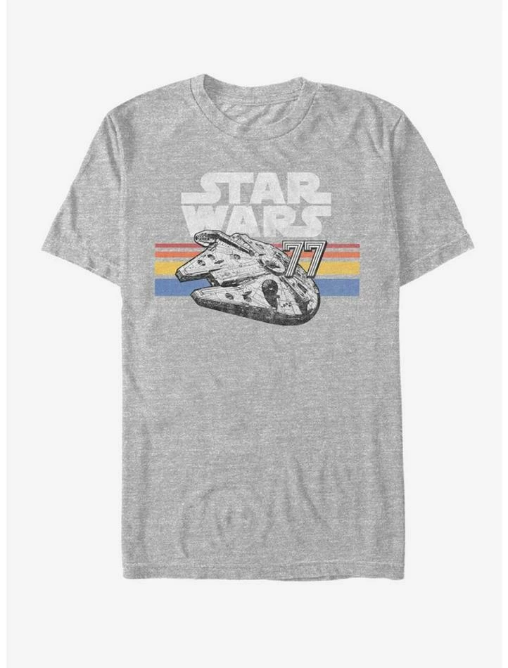 Cheap ✨ Star Wars Vintage Falcon Stripes T-Shirt 🥰 4 Cheap ✨ Star Wars Vintage Falcon Stripes T-Shirt 🥰 - Image 2