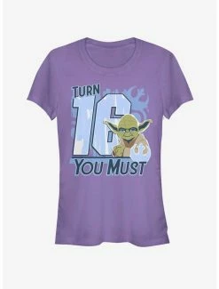 Promo ✔️ Star Wars Turn 16 You Must 👧 Girls T-Shirt 🔔