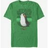 Flash Sale 😀 Star Wars Porg Simple Green T-Shirt 🌟 -Star Wars Clothing Sales 12363750 hi