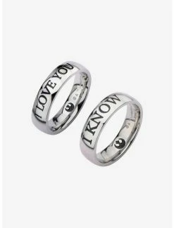 Flash Sale 😉 Star Wars "I LOVE YOU"And "I KNOW" Couple Ring Set 🥰