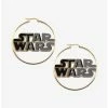 Top 10 ⌛ Star Wars Logo Gold IP Hoop Earrings 🌟 -Star Wars Clothing Sales 12383459 hi