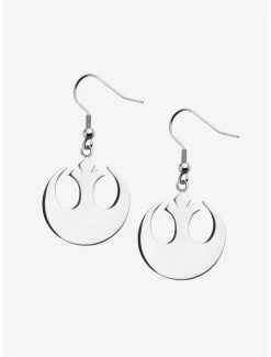 Discount 😀 Star Wars Rebel Alliance Symbol Hook Dangle Earrings 😀