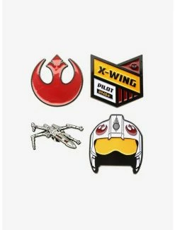 Best Pirce 🛒 Star Wars Rebel Alliance and X-Wing Fighter Pin Set ❤️