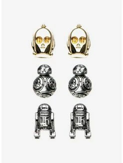 Cheap 🤩 Star Wars Stainless Steel Droid Stud Earrings Set 🛒