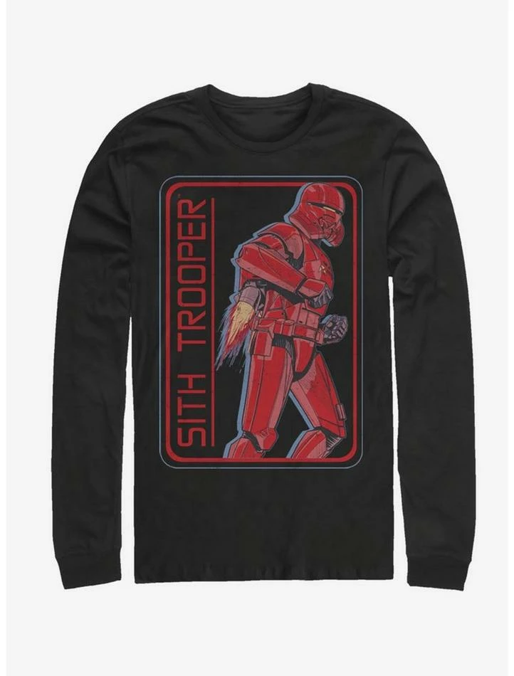 Cheap 😍 Star Wars Episode IX Rise of Skywalker Red Trooper Retro Sith Trooper Long-Sleeve T-Shirt 🛒 3 Cheap 😍 Star Wars Episode IX Rise of Skywalker Red Trooper Retro Sith Trooper Long-Sleeve T-Shirt 🛒